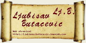 Ljubisav Butačević vizit kartica